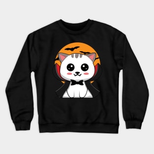 Kawaii Vampire Cat Crewneck Sweatshirt